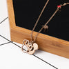 Pendant Necklace Titanium Steel Chain Necklace Inlaid Crystal Fashion Trendy Women Jewelry