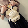 Women Leather Backpacks Cartoon Mickey Ears Fashion Mini Casual Bags