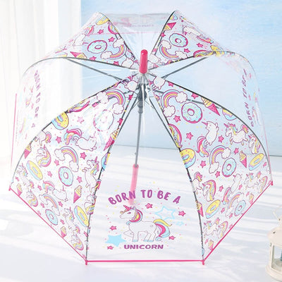 Unicorn Transparent Umbrella  Clear Bubble Dome Girl Cute