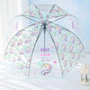 Unicorn Transparent Umbrella  Clear Bubble Dome Girl Cute