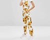 Sunflower Women Jumpsuit Backless Square Collar Long Rompers