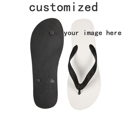 Nopersonality Cool Black Skull Design Men Summer Slippers Beach Water Flipflops High Quality Falts Casual Male Shoes pantuflas