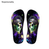 Nopersonality Cool Black Skull Design Men Summer Slippers Beach Water Flipflops High Quality Falts Casual Male Shoes pantuflas