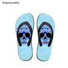 Nopersonality Cool Black Skull Design Men Summer Slippers Beach Water Flipflops High Quality Falts Casual Male Shoes pantuflas