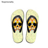 Nopersonality Cool Black Skull Design Men Summer Slippers Beach Water Flipflops High Quality Falts Casual Male Shoes pantuflas