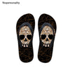 Nopersonality Cool Black Skull Design Men Summer Slippers Beach Water Flipflops High Quality Falts Casual Male Shoes pantuflas