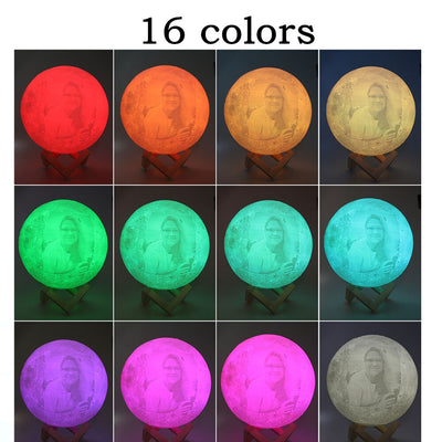 Moon Light Touch Switch/Remote control Novelty Light LED Personalized Romantic Lunar Moon Lamp