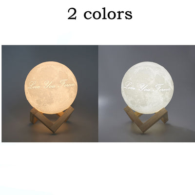 Moon Light Touch Switch/Remote control Novelty Light LED Personalized Romantic Lunar Moon Lamp