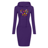 Halloween - Hoodie Sweatershirt Dress Long Sleeve O-Neck Casual