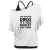 Stay home with dogs - Two-piece round neck Short Sleeve T Shirt