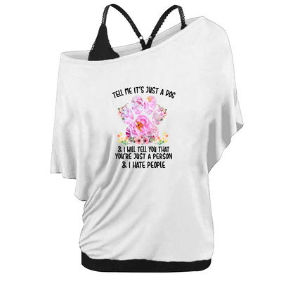 Tell me it's just a dog - Two-piece round neck Short Sleeve T Shirt