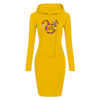 Halloween - Hoodie Sweatershirt Dress Long Sleeve O-Neck Casual