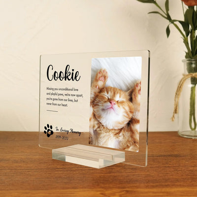 Pet Memorial Gift, Pet Loss Gift, Cat Loss Gift, Bereavement Gift, Pet Sympathy Gift, Pet Portrait, Acrylic Sign